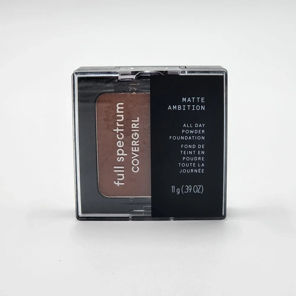 Covergirl Full Spectrum Matte Ambition All Day Powder Foundation Deep Cool 3 New